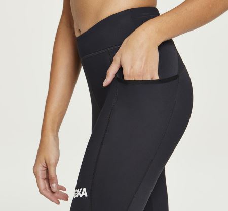 Hoka One One Performance Capri Tight Mulher - Calças Justas Pretas | PT-vmiLg7W